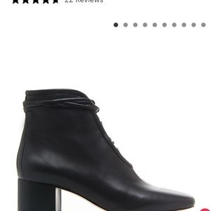 Daniela Shevel over the ankle lace up bootie with zipper.